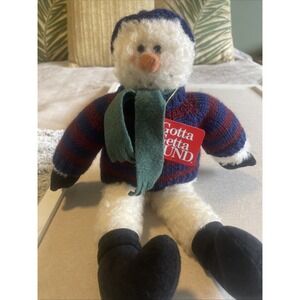 CHEERS Gund Snowman Stuffed Home Decor Shelf Sitter Seasonal Christmas Holiday